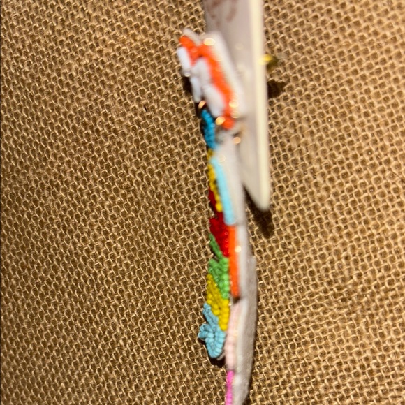 Multicolor Statement Beaded summer Earrings pierced - Picture 6 of 7